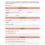 Free Incident Report Templates (10)  Sample – PDF  Word – EForms Intended For Incident Report Log Template