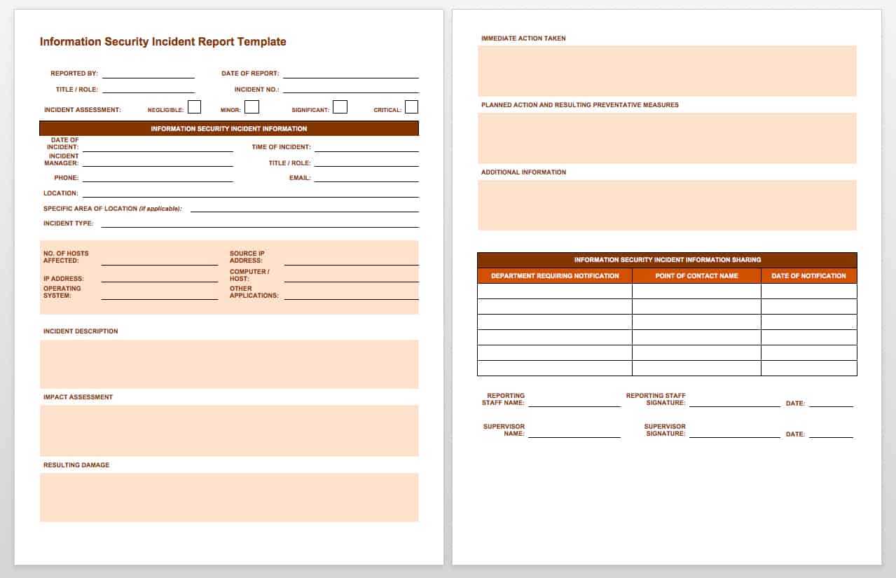 Free Incident Report Templates & Forms Smartsheet Within Incident Report Template Microsoft Free Incident Report Templates & Forms Smartsheet Within Incident Report Template Microsoft