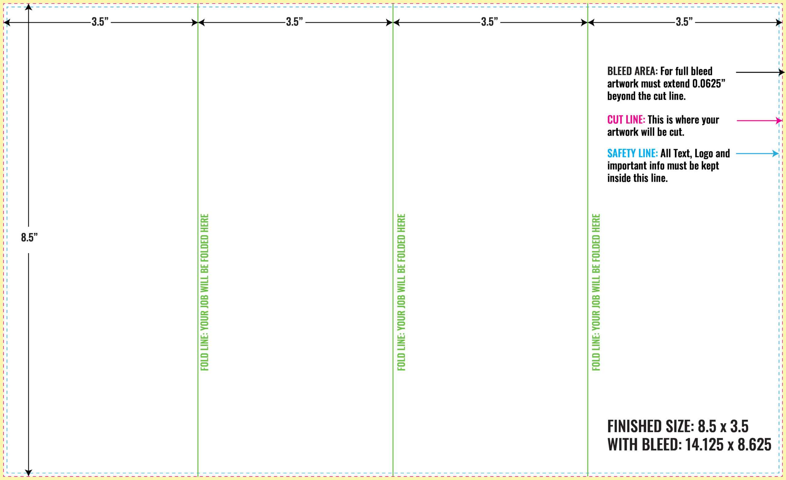 4 Panel Brochure Template