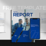 Free InDesign Template – Financial Report On Behance Within Free Annual Report Template Indesign