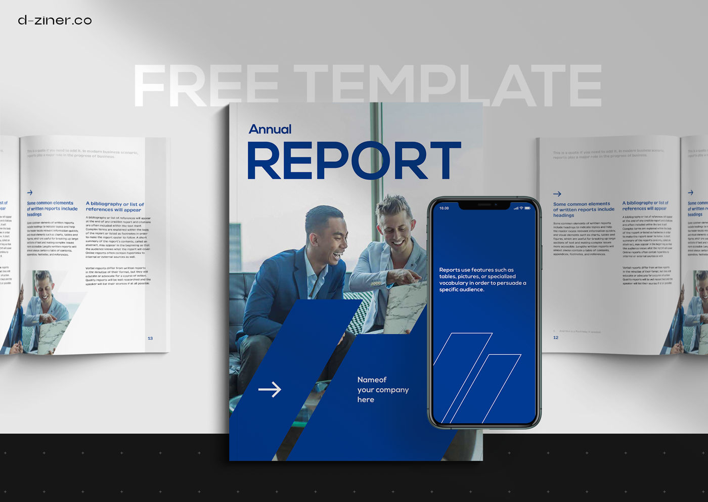 Free InDesign Template - Financial Report on Behance Within Free Annual Report Template Indesign