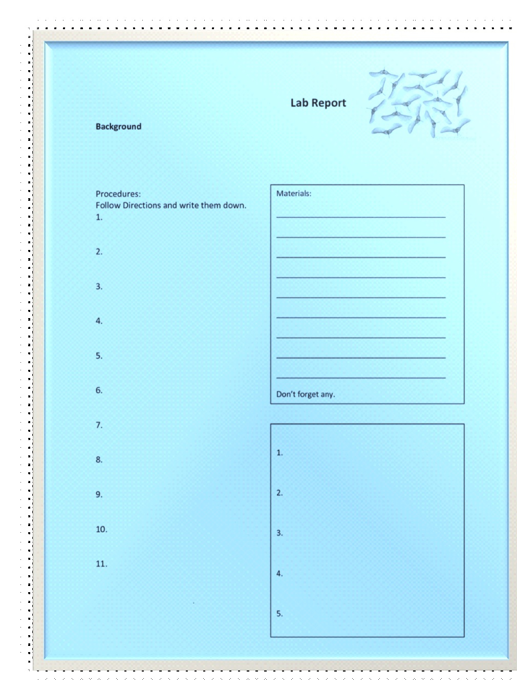 Free Lab Report Template - Free Report Templates Pertaining To Lab Report Template Middle School