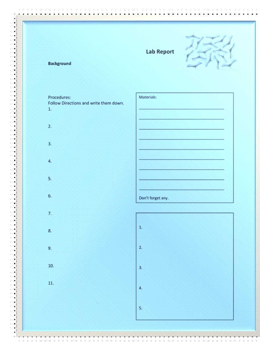 Free Lab Report Template - Free Report Templates Pertaining To Lab Report Template Middle School