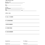 Free LLC Meeting Minutes Template  Sample – Word  PDF – EForms Regarding Llc Annual Report Template