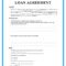 Free Loan Agreement Templates And Sample With Regard To Blank Loan Agreement Template