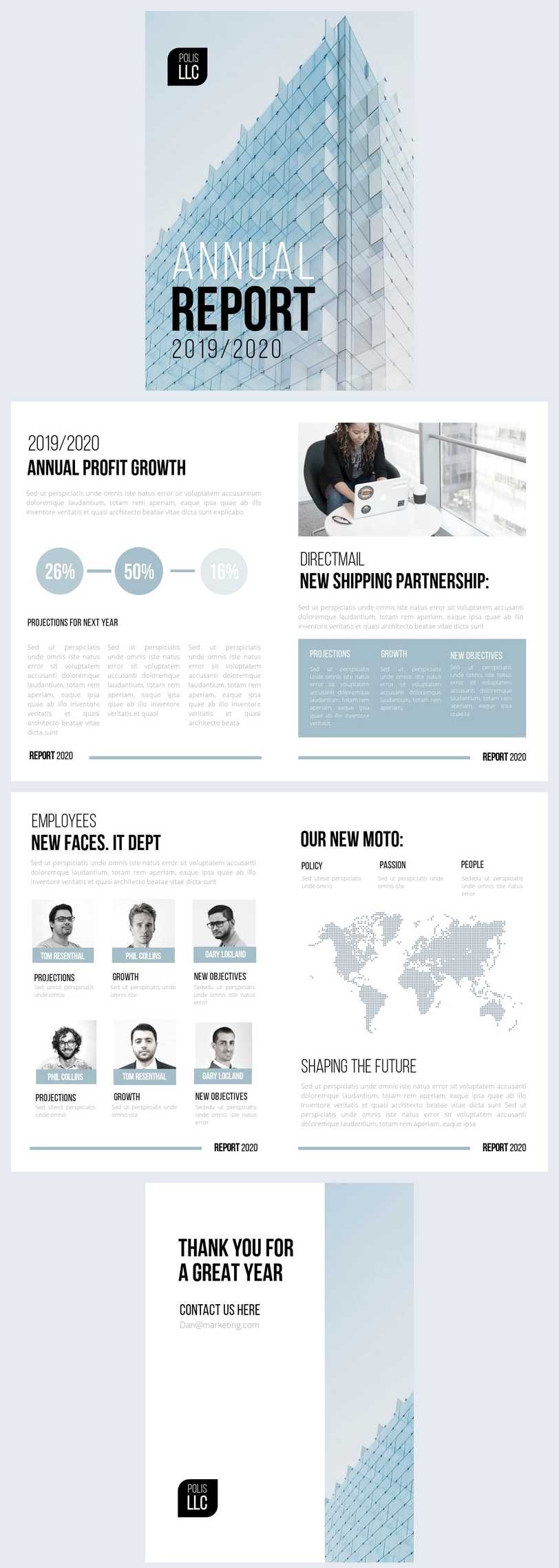 Free Modern LLC Annual Report Template - Flipsnack Inside Llc Annual Report Template