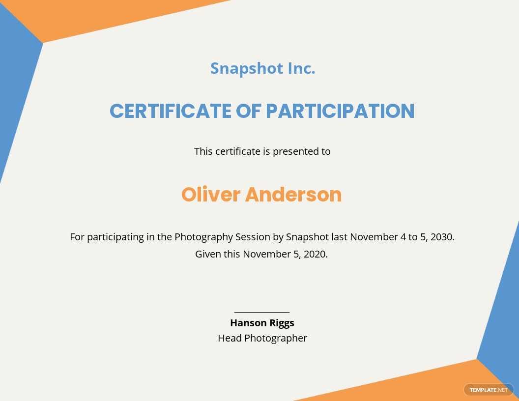 Free Music Participation Certificate Template - Word  Template