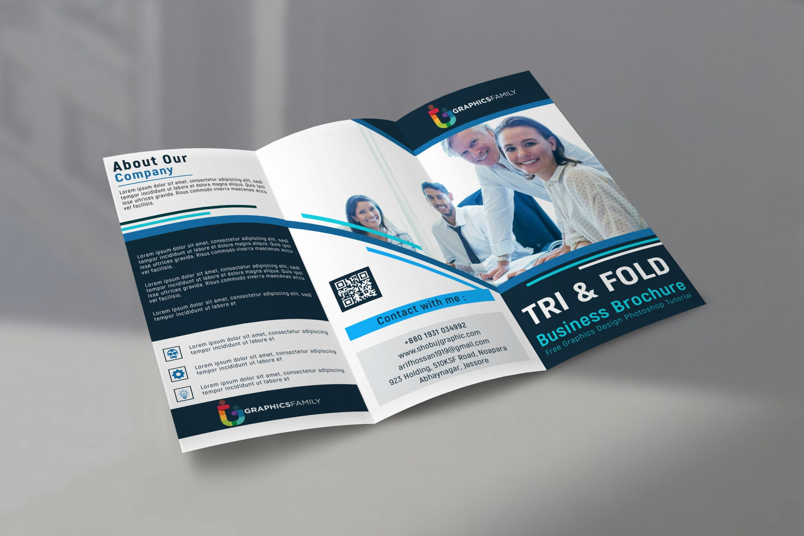 Free Online Specialist Tri-Fold Brochure Design Template  Intended For Free Online Tri Fold Brochure Template