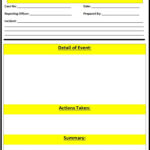 Free Police Report Template – Free Report Templates For Police Incident Report Template