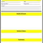 Free Police Report Template – Free Report Templates For Police Incident Report Template