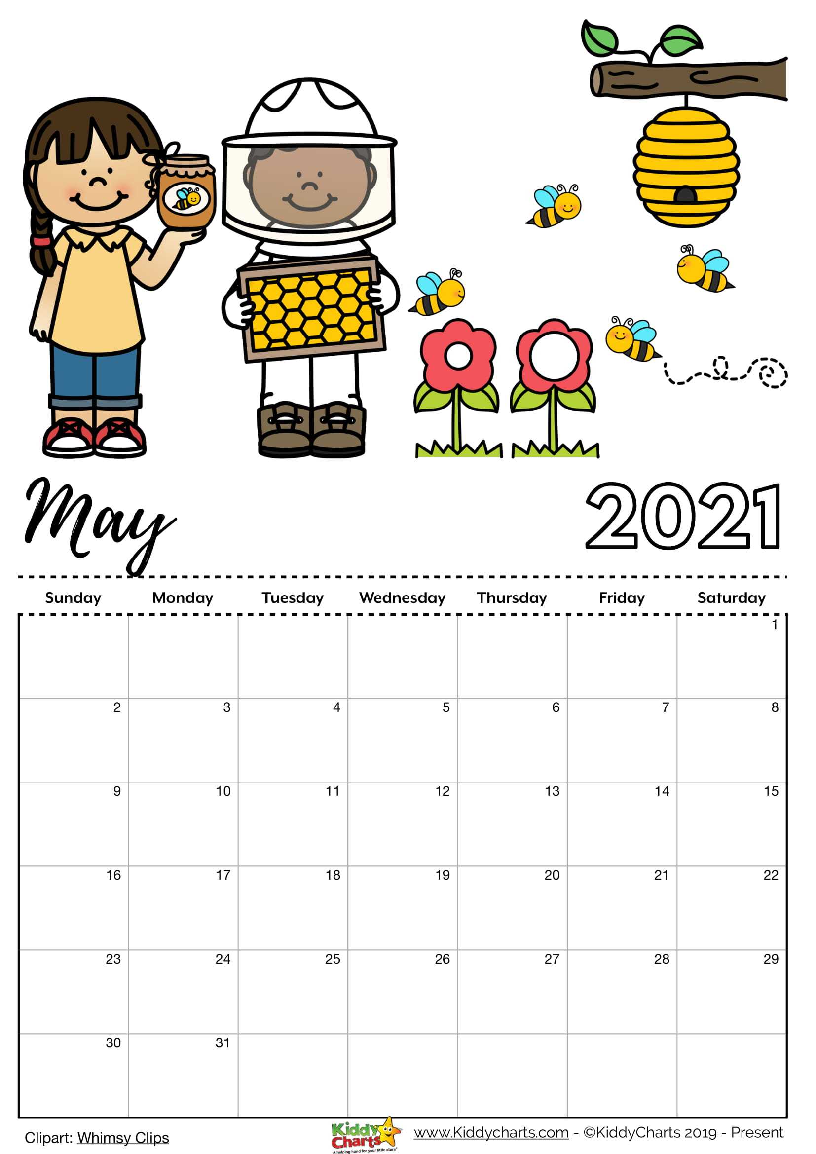 Free printable 10 calendar: includes editable version