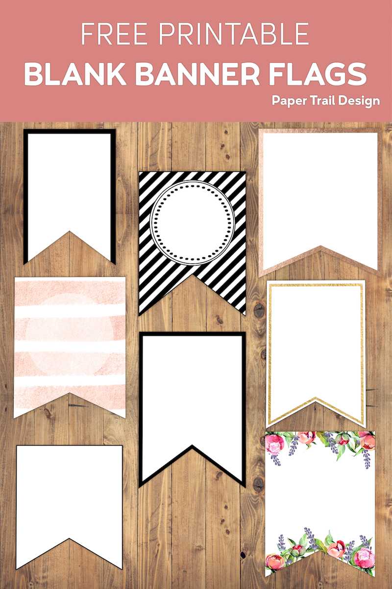 Free Printable Banner Templates Blank Banners – Paper Trail Design Intended For Printable Banners Templates Free