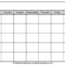 Free Printable Blank Calendar Inside Blank Activity Calendar Template