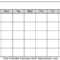 Free Printable Blank Calendar Templates Intended For Blank Activity Calendar Template