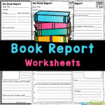 FREE Printable Book Report Worksheets And Template Form In Book Report Template Grade 1
