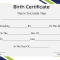 ?Free Printable Certificate Of Birth Sample Template? Pertaining To Birth Certificate Template Uk