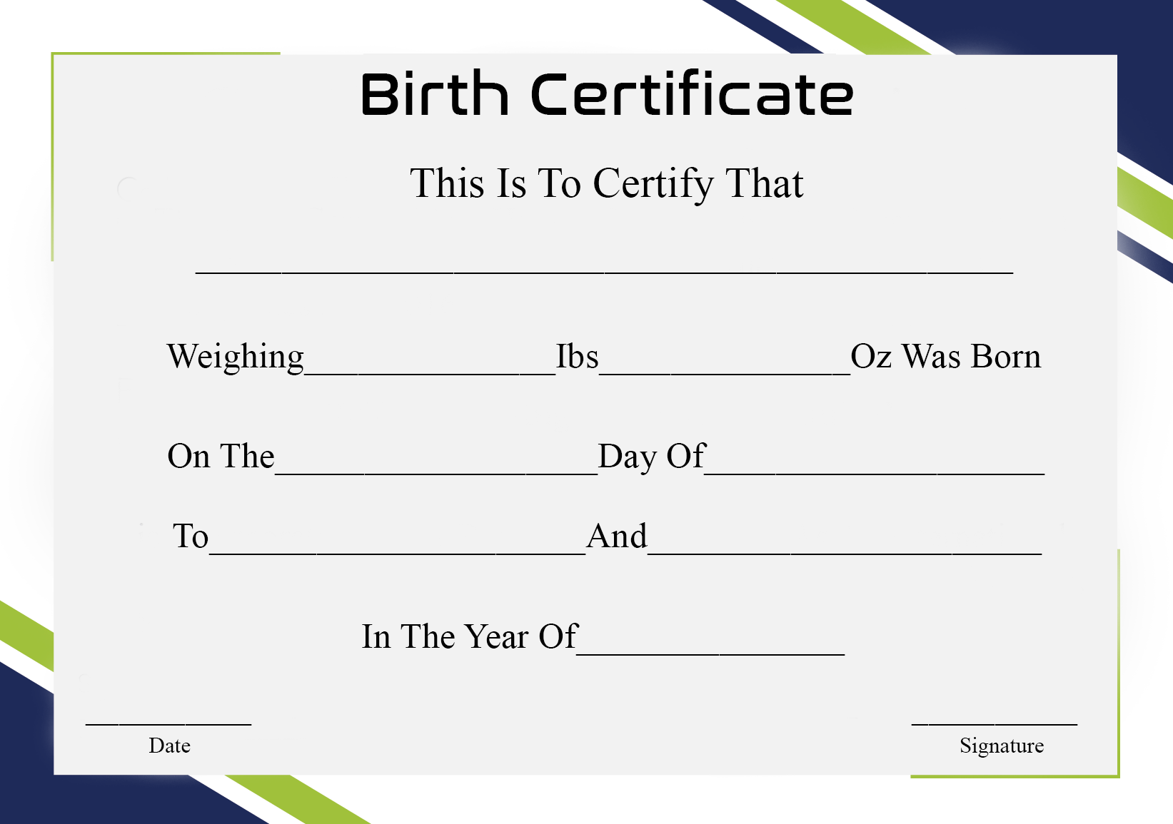 ?Free Printable Certificate of Birth Sample Template? Pertaining To Birth Certificate Template Uk