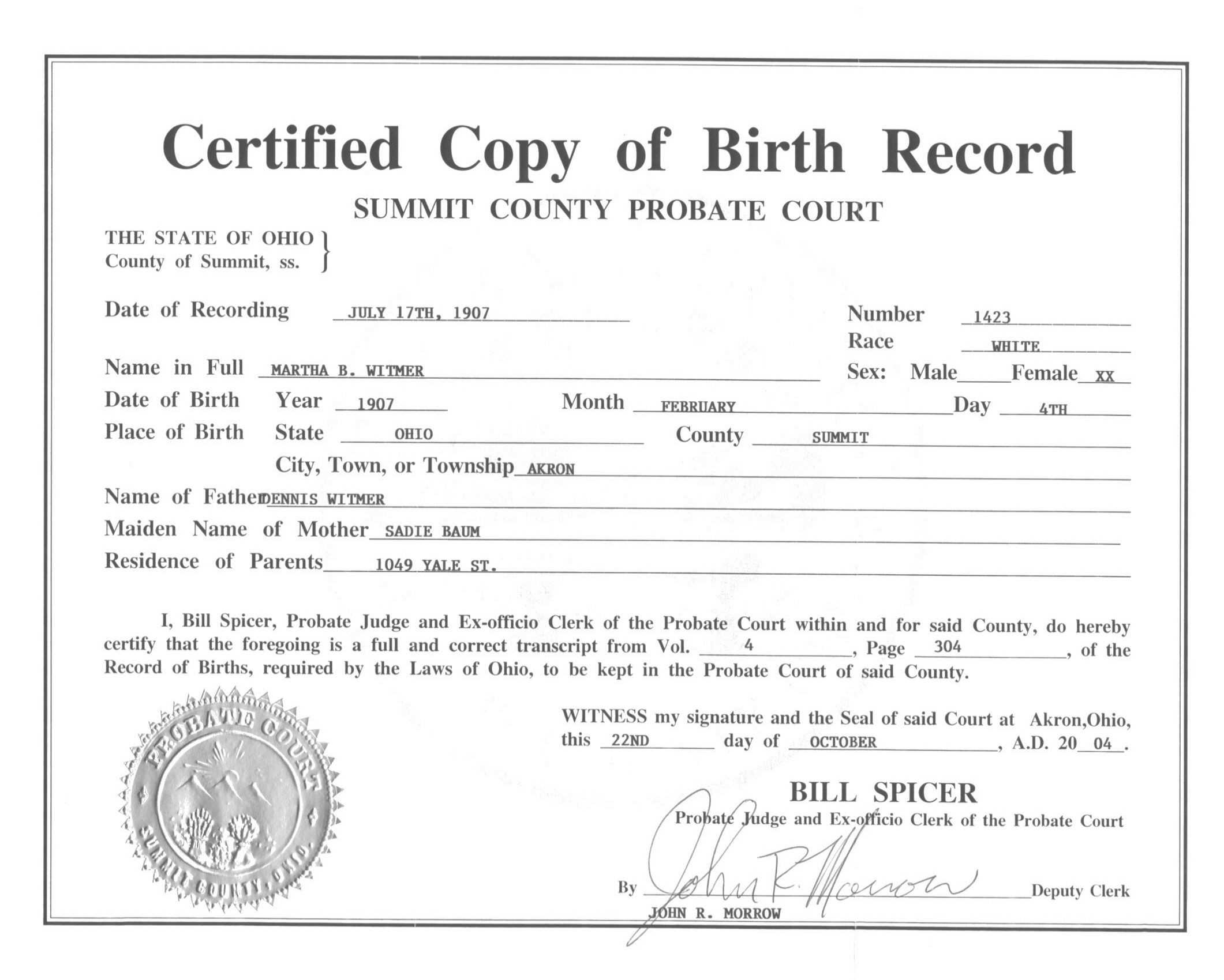 ?Free Printable Certificate of Birth Sample Template? Regarding Birth Certificate Template Uk