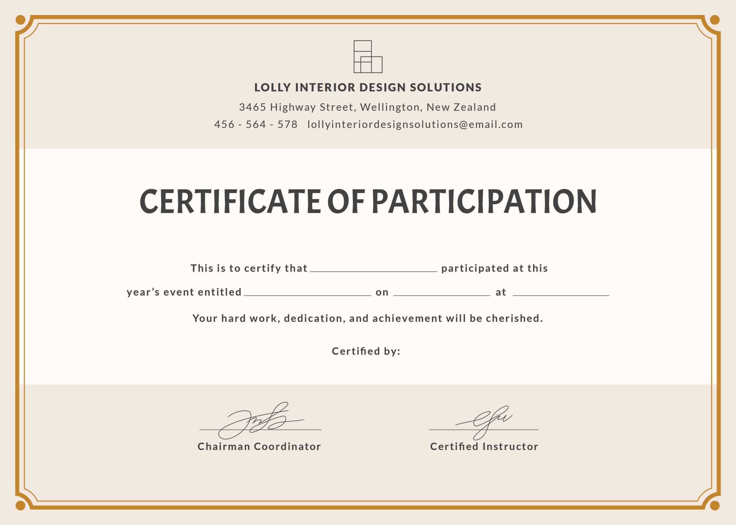 ?Free Printable Certificate Of Participation Templates (COP)? With Sample Certificate Of Participation Template