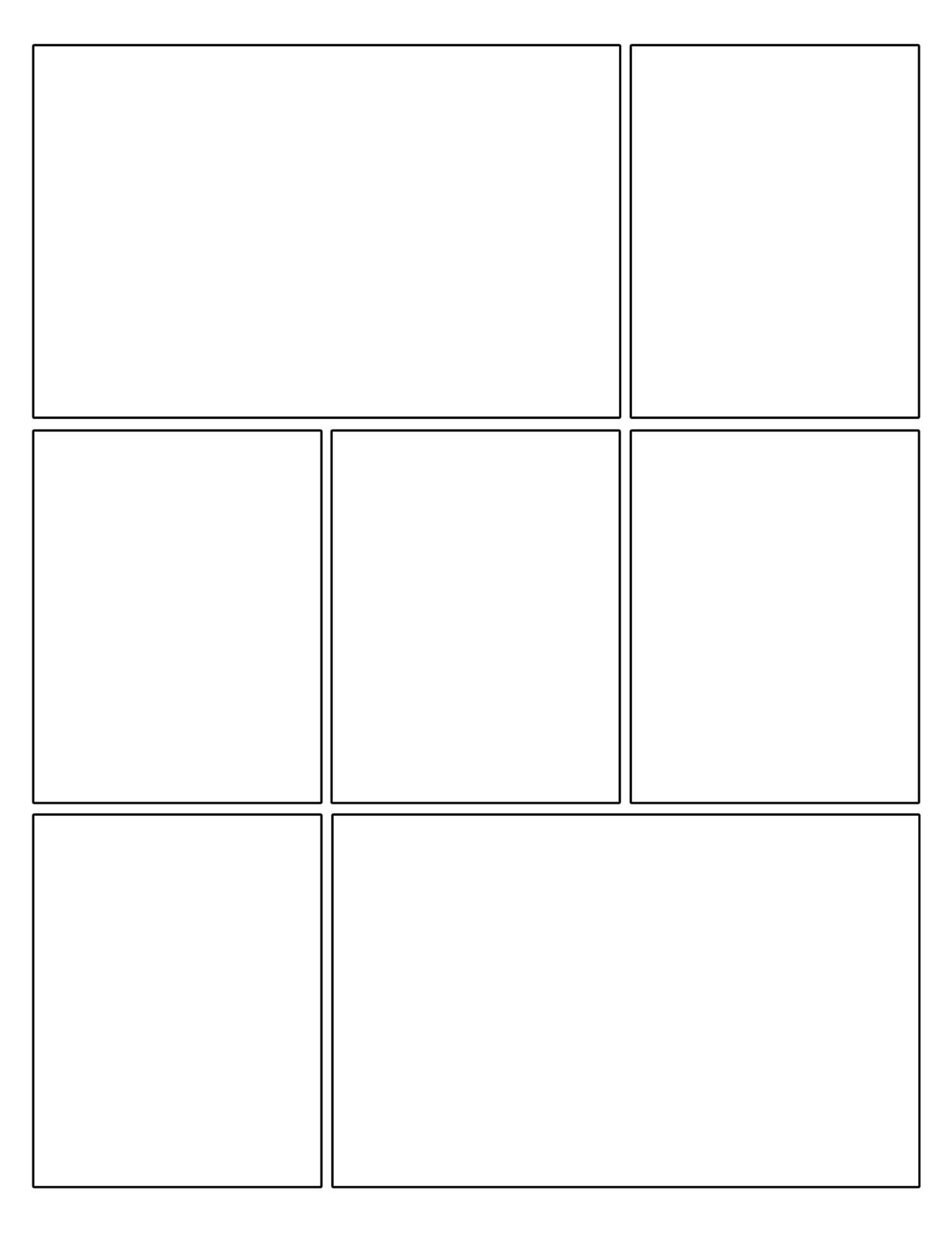 Free Printable Comic Strip Template Pages - Paper Trail Design Throughout Printable Blank Comic Strip Template For Kids