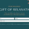 Free, Printable Custom Christmas Gift Certificate Templates  Canva Regarding Massage Gift Certificate Template Free Printable
