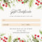 Free, Printable Custom Christmas Gift Certificate Templates  Canva With Merry Christmas Gift Certificate Templates