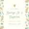 Free Printable, Customizable Baptism Invitation Templates  Canva With Regard To Blank Christening Invitation Templates
