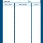 Free printable, customizable daily report templates  Canva