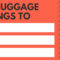 Free Printable, Customizable Luggage Tag Templates  Canva Inside Blank Luggage Tag Template
