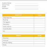 Free, Printable, Customizable Report Card Templates  Canva With Regard To Blank Report Card Template