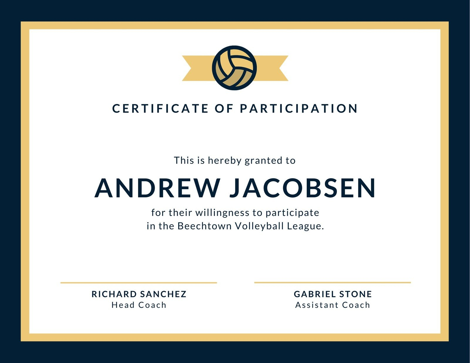 Free printable, customizable sport certificate templates  Canva Within Player Of The Day Certificate Template