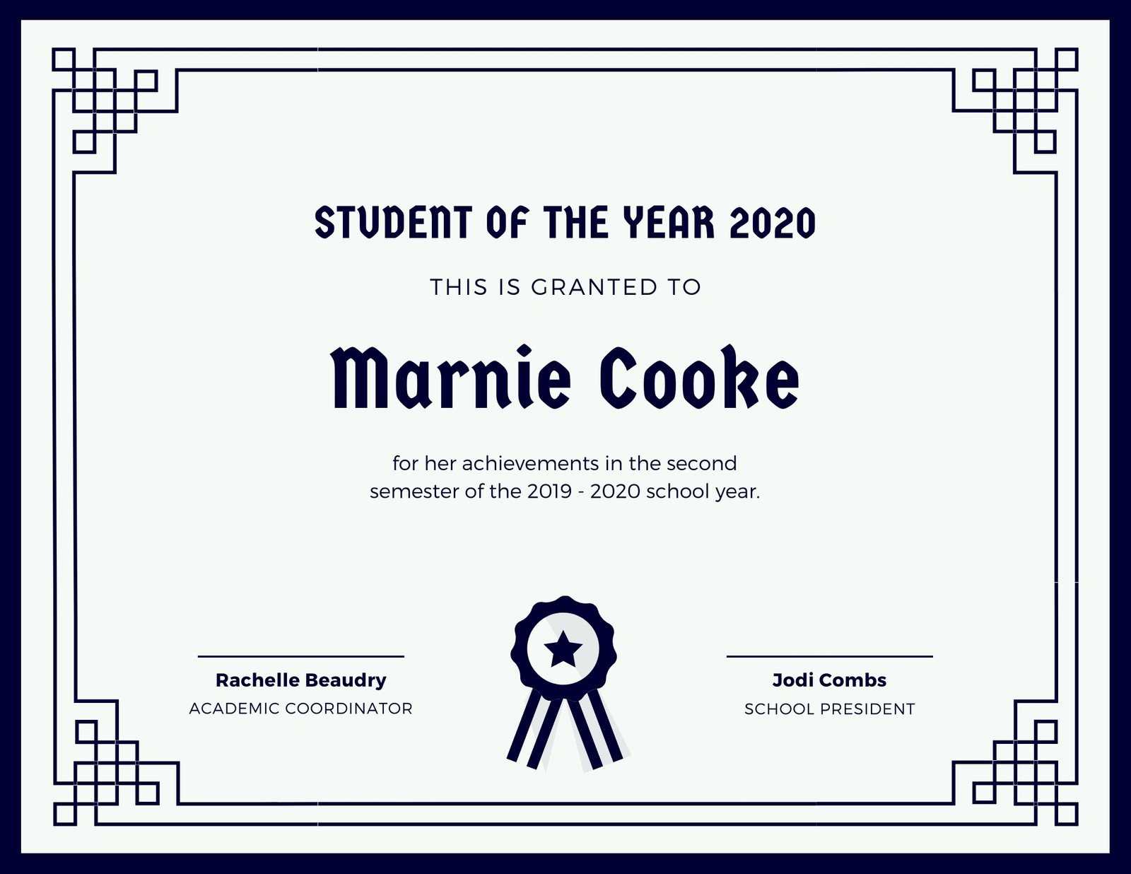 Free printable, customizable student certificate templates Canva In Free Student Certificate Templates Free printable, customizable student certificate templates Canva In Free Student Certificate Templates