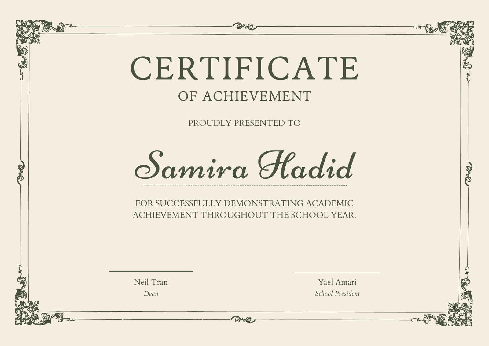 Free printable, customizable student certificate templates  Canva Intended For Student Of The Year Award Certificate Templates