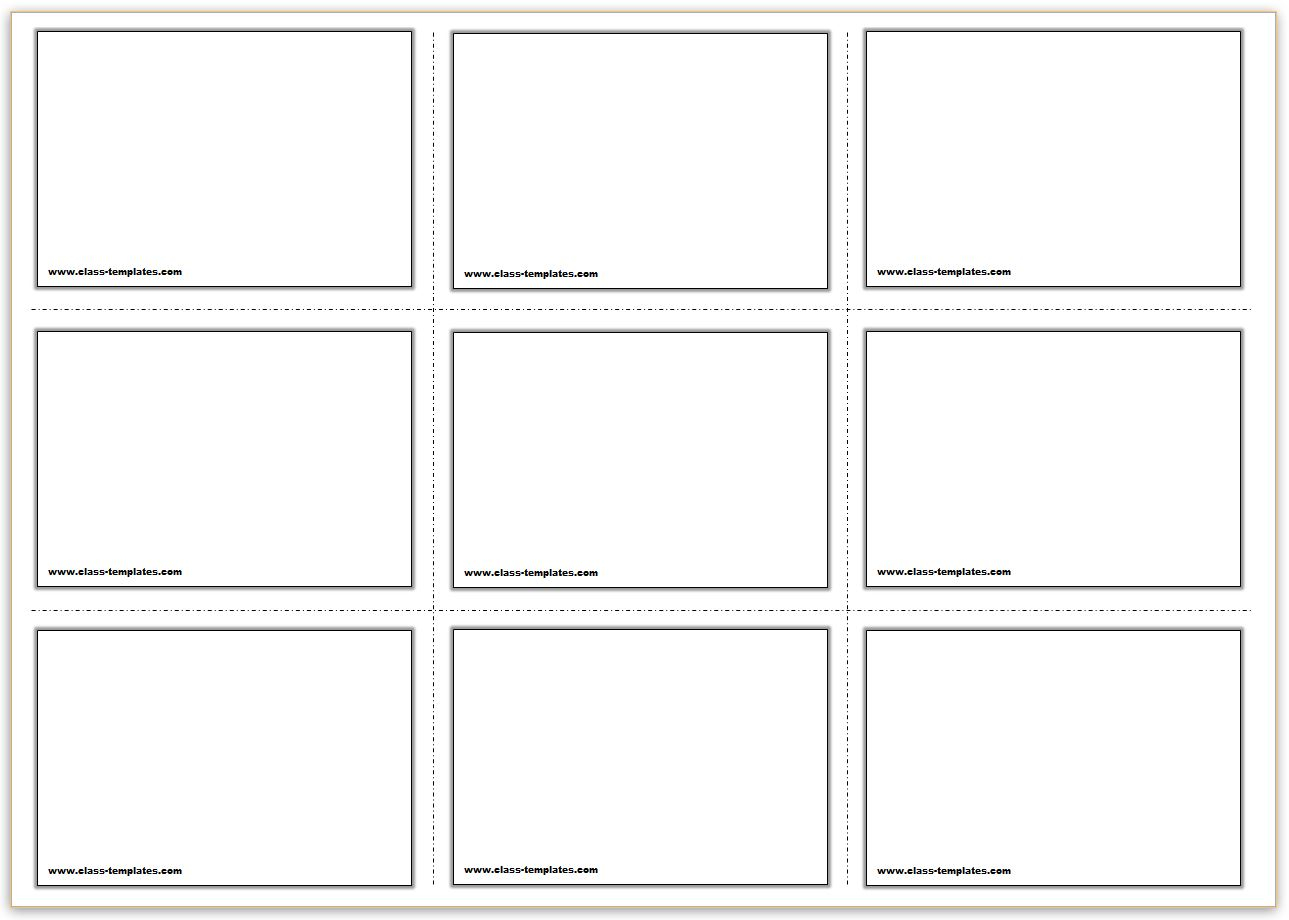 Free Printable Flash Cards Template Inside Free Printable Blank Flash Cards Template