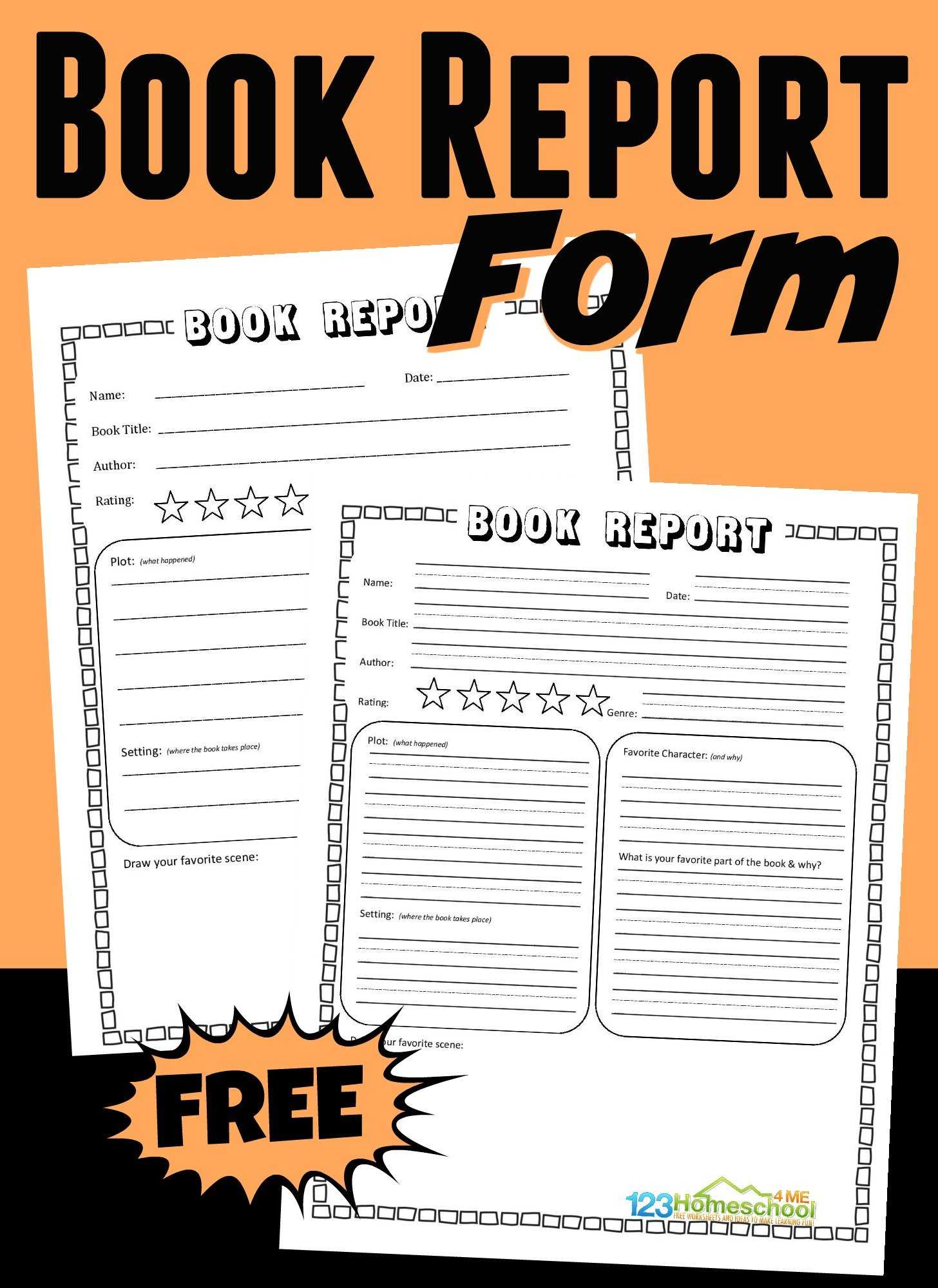 ? FREE Printable FUN Sandwich Book Report for Kids In Sandwich Book Report Template