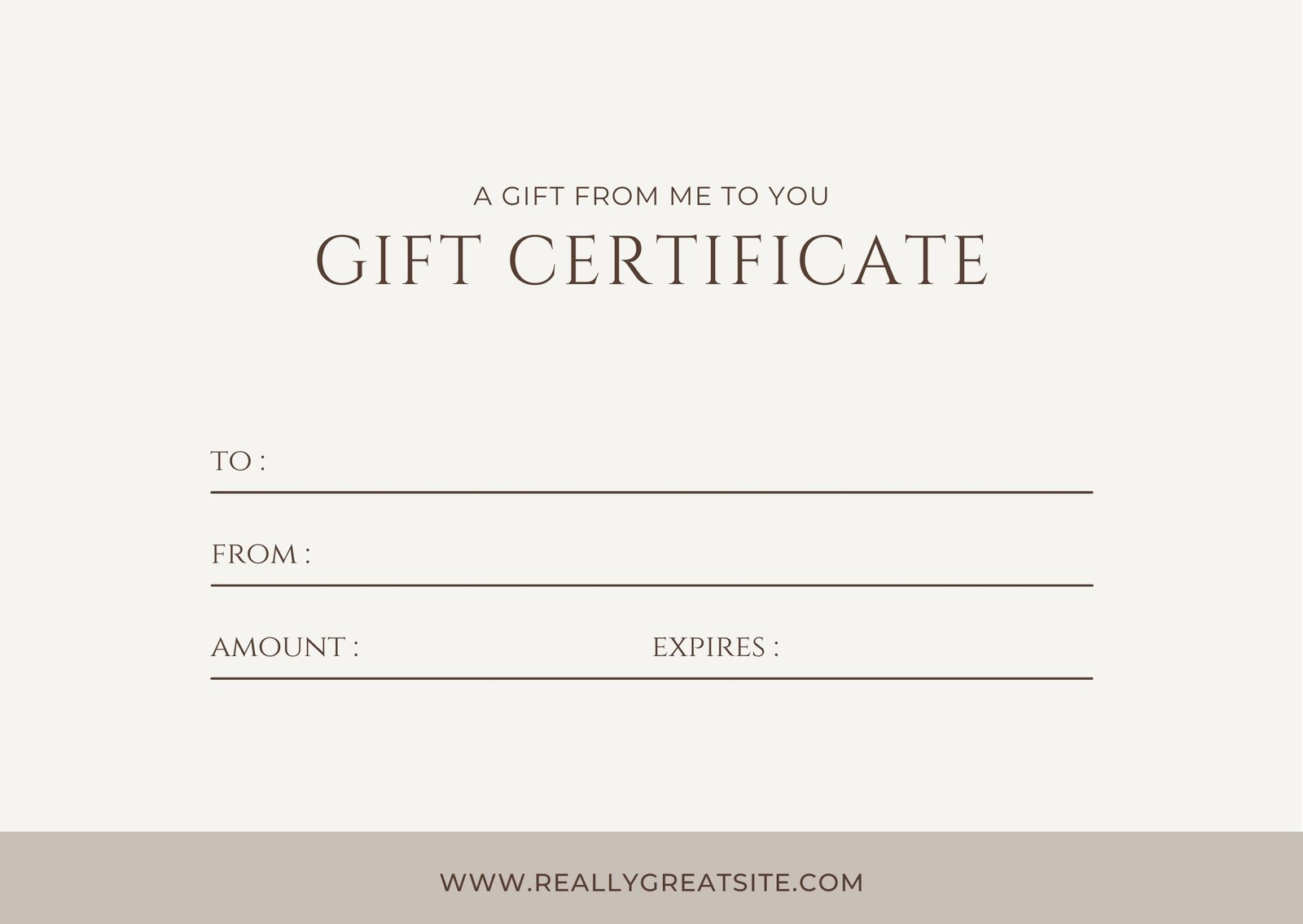 Free, printable gift certificate templates to customize  Canva For Restaurant Gift Certificate Template