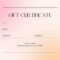Free, Printable Gift Certificate Templates To Customize  Canva In Dinner Certificate Template Free