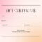 Free, Printable Gift Certificate Templates To Customize  Canva Within Pink Gift Certificate Template