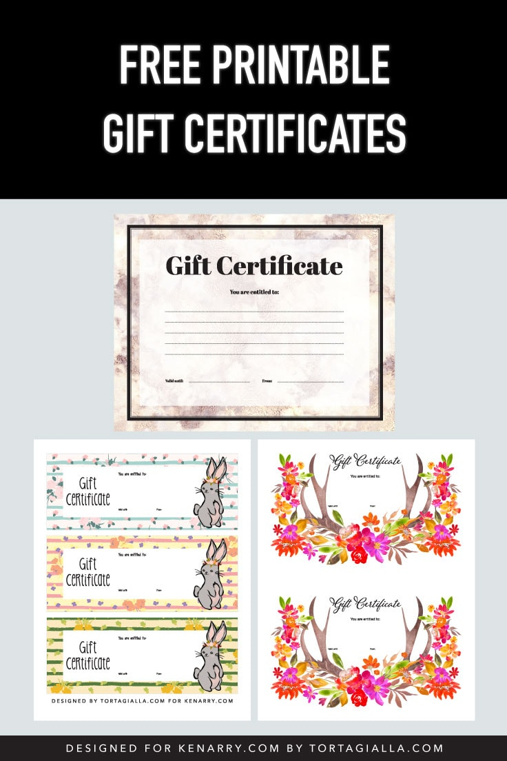 Free Printable Gift Certificates - Ideas for the Home Within Printable Gift Certificates Templates Free