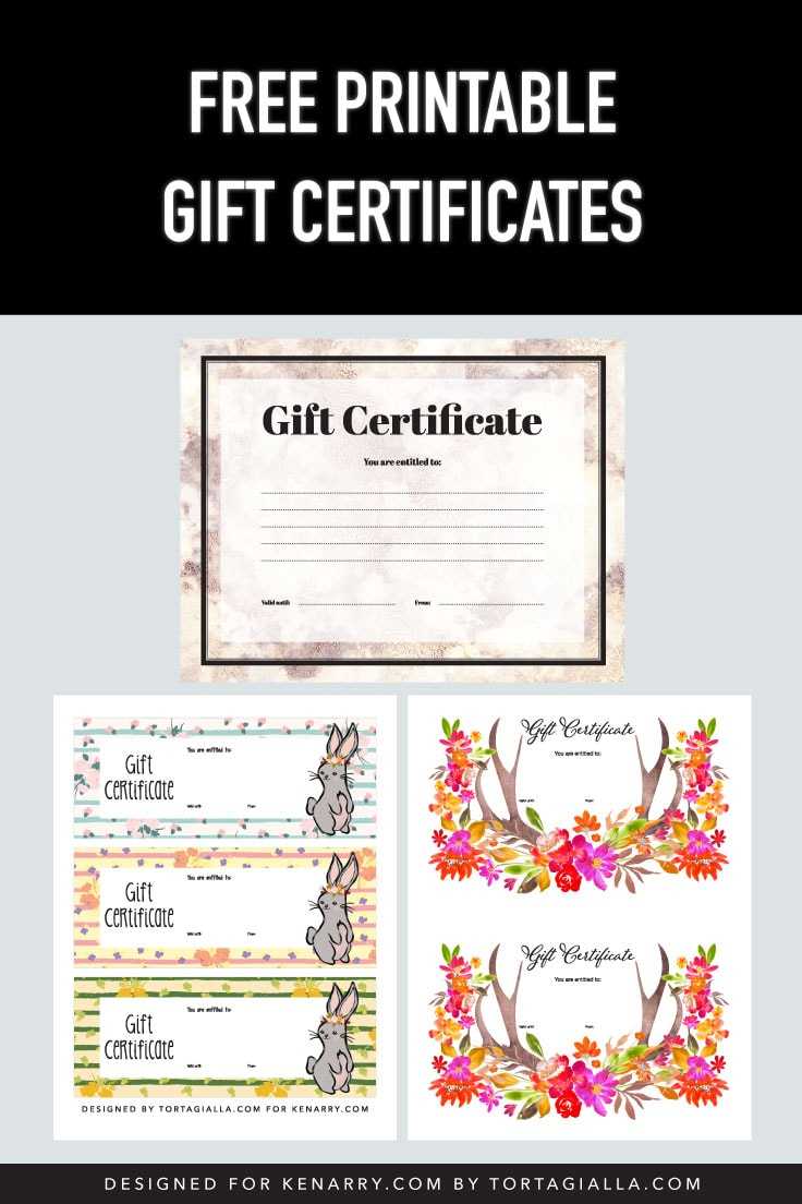 Free Printable Gift Certificates - Ideas for the Home Within Printable Gift Certificates Templates Free