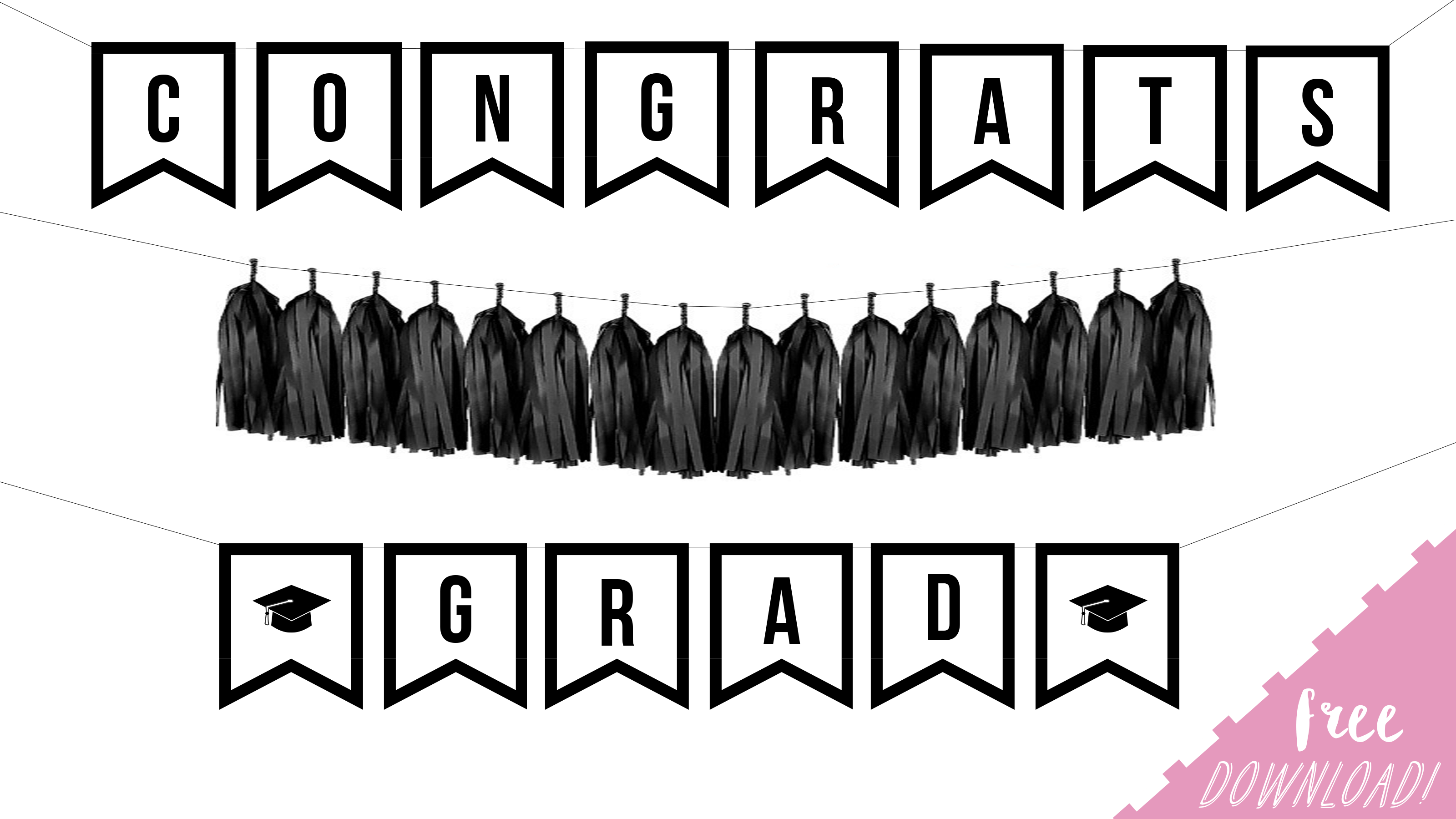 Free Printable Graduation Banner - By Sophia Lee For Graduation Banner Template