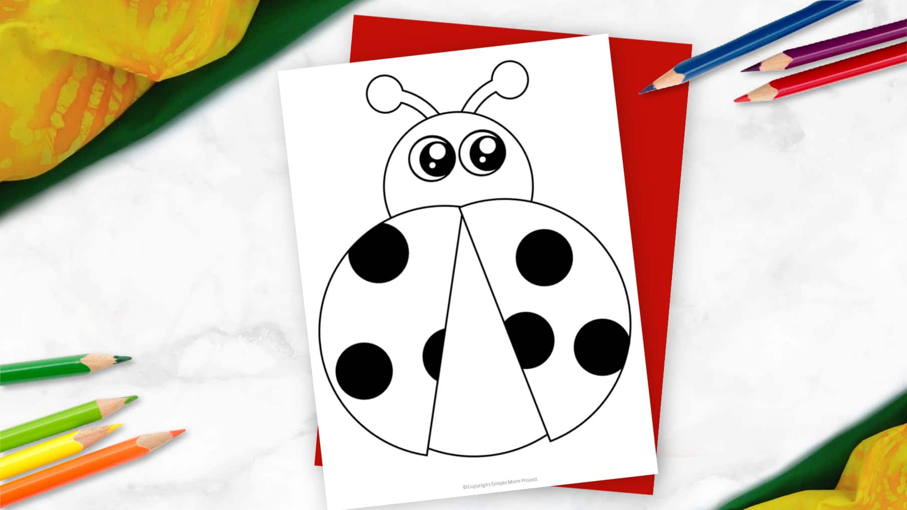 Free Printable Ladybug Template - Simple Mom Project Inside Blank Ladybug Template
