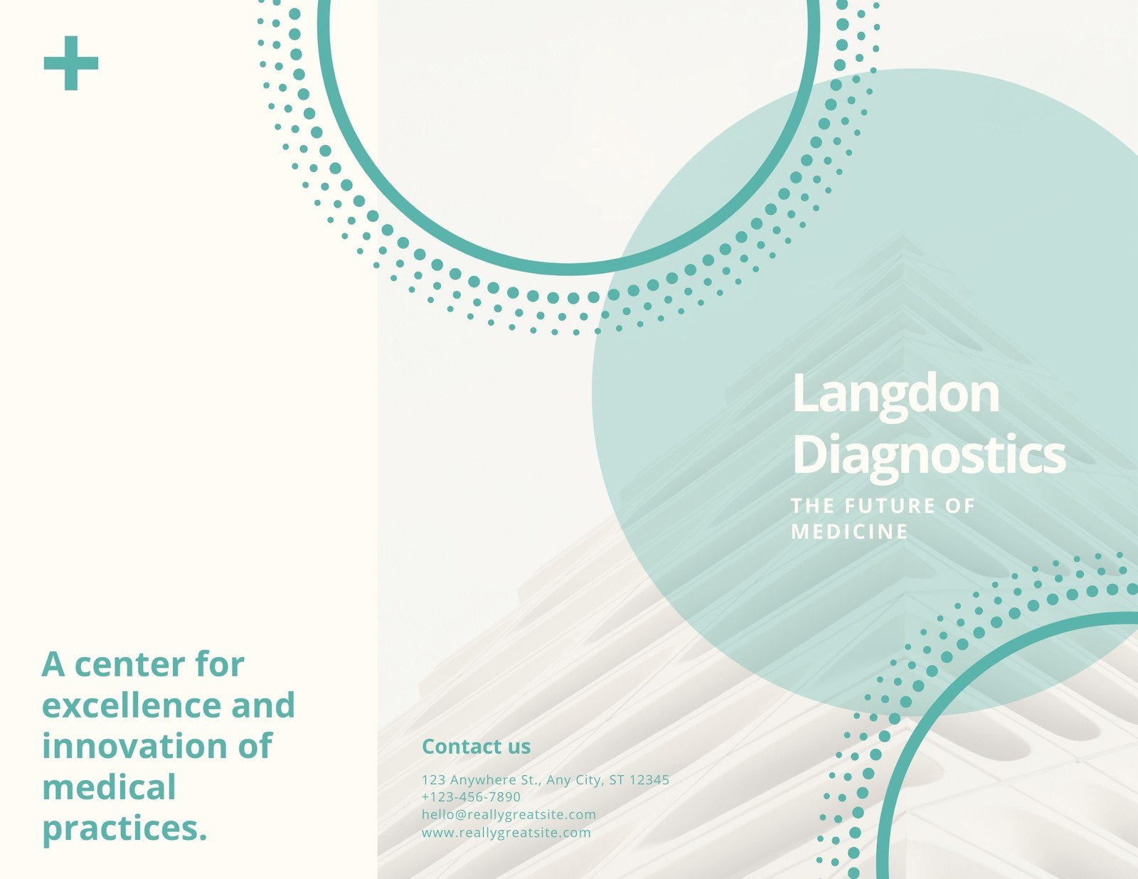 Free, printable professional medical brochure templates  Canva