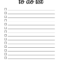 Free Printable To Do List Templates (PDF): Things To Do – DIY  In Blank To Do List Template