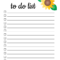 Free Printable To Do List Templates (PDF): Things To Do – DIY  Inside Blank To Do List Template