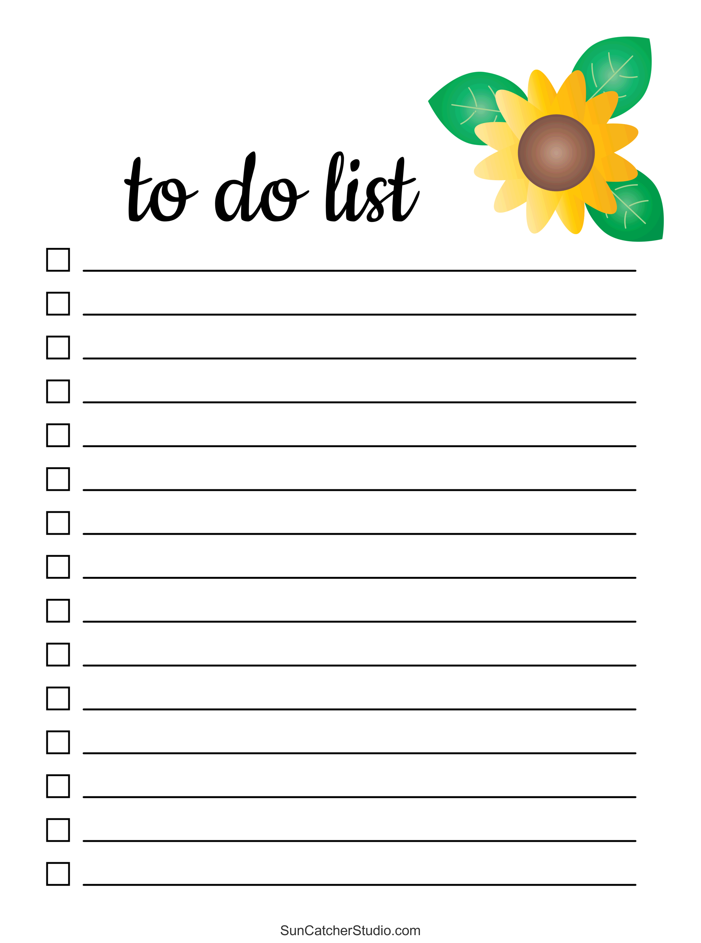 Free Printable To Do List Templates (PDF): Things To Do – DIY  Inside Blank To Do List Template