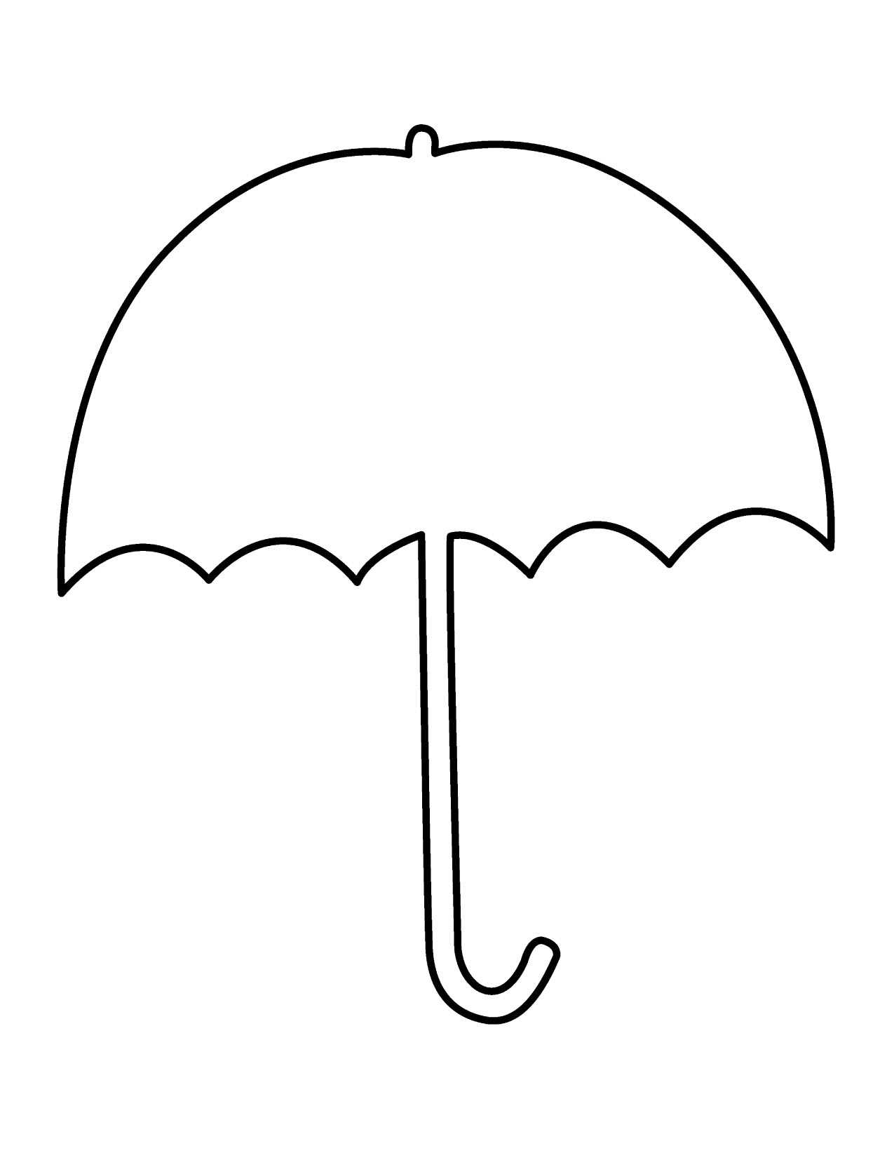 Free Printable Umbrella Template, Download Free Printable Umbrella