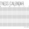 Free Printable Workout Calendar Template – Paper Trail Design Regarding Blank Workout Schedule Template