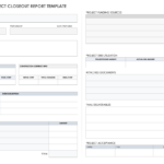 Free Project Closeout Templates  Smartsheet For Closure Report Template