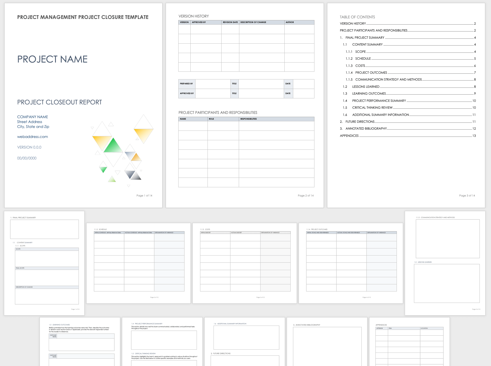 Free Project Closeout Templates  Smartsheet In Closure Report Template